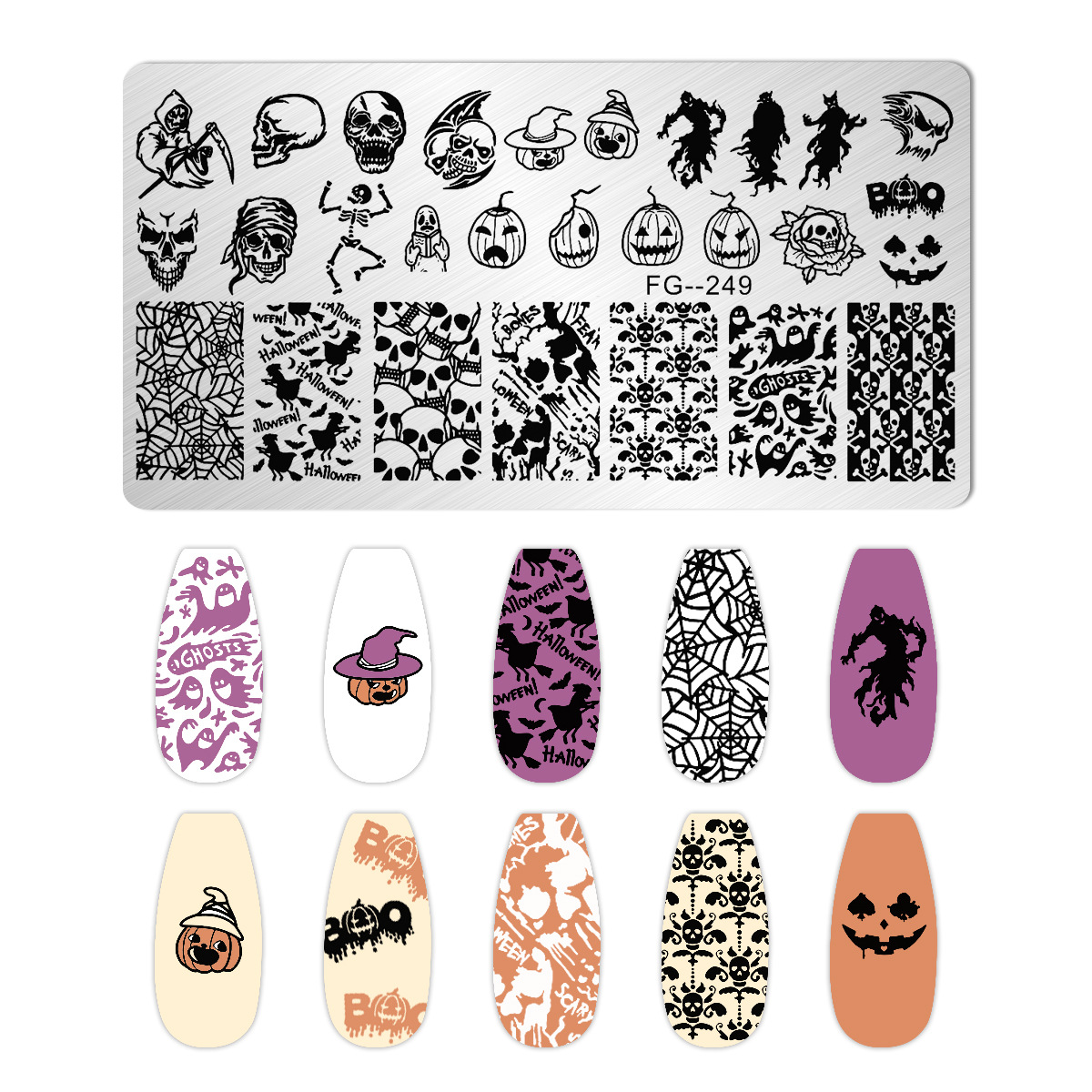 Cartoon Halloween Nail Art Sta - Anime Merchandise Nepal recension och pris